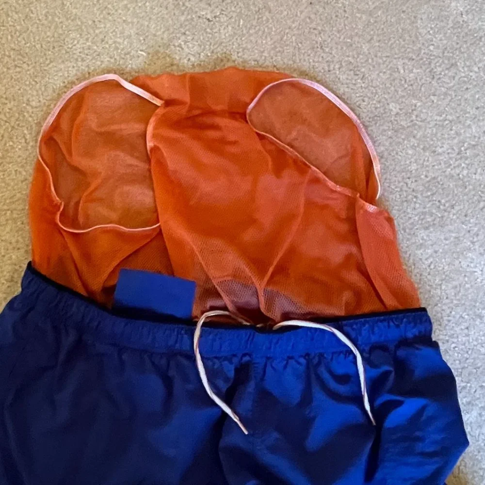 EUC 2X Men's Perry Ellis America Blue Athletic Swim Shorts
